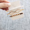 3/5 PCS/Set Mode Perle Haarspangen für Frauen süße Mädchen einfache Hairgrip Haarnadeln Legierung handgemachte INS Haarschmuck