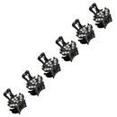 Ncmama 12 unids/set Mini empuñaduras antideslizantes de diamantes de imitación pinzas para el cabello para mujeres niñas dientes brillantes abrazaderas de Metal flor accesorios para el cabello