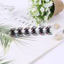 Ncmama 12 unids/set Mini empuñaduras antideslizantes de diamantes de imitación pinzas para el cabello para mujeres niñas dientes brillantes abrazaderas de Metal flor accesorios para el cabello