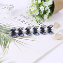 Ncmama 12 unids/set Mini empuñaduras antideslizantes de diamantes de imitación pinzas para el cabello para mujeres niñas dientes brillantes abrazaderas de Metal flor accesorios para el cabello