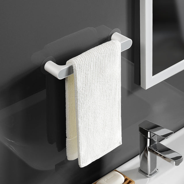 Self-adhesive Towel Holder Rack Wall Mounted Towel Hanger Bathroom Organizer Towel Bar Shelf Bathroom Hook Kitchen Wipes Hanging