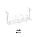 Mehrzweck-Untertisch-Lagerregal, Tische, unterer Sockelhalter, hängendes Gestell, Linienveredelung, Heimbüro, Schreibtisch, Draht-Organizer