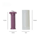 Europäischer Stil Retro Römische Säule Kerze Silikonform Handgemachte DIY Backformen Gips Seifenform Weihnachtsgeschenke Dekoration