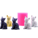 1pc 3D Eule Kerzenform Silikonform für Kerzenherstellung DIY Handgemachte Harzformen für Gips Wachsform Seifenherstellung Kuchen Kit