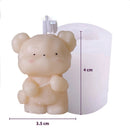 1pc 3D Eule Kerzenform Silikonform für Kerzenherstellung DIY Handgemachte Harzformen für Gips Wachsform Seifenherstellung Kuchen Kit