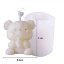 1pc 3D Eule Kerzenform Silikonform für Kerzenherstellung DIY Handgemachte Harzformen für Gips Wachsform Seifenherstellung Kuchen Kit