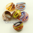 Blättern Sie italienische venezianische Lampwork Fingerringe aus mundgeblasenem Muranoglas Schmuck Schmuck High Fashion Schmuck billiger Modeschmuck
