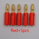 10pcsAudio Lautsprecher Schraube Banane Goldplatte Stecker Stecker 4mm AUF LAGER KOSTENLOSER VERSAND Schwarz Rot Facotry Online Großhandel Golden
