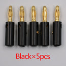 10pcsAudio Lautsprecher Schraube Banane Goldplatte Stecker Stecker 4mm AUF LAGER KOSTENLOSER VERSAND Schwarz Rot Facotry Online Großhandel Golden
