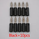 10pcsAudio Lautsprecher Schraube Banane Goldplatte Stecker Stecker 4mm AUF LAGER KOSTENLOSER VERSAND Schwarz Rot Facotry Online Großhandel Golden