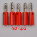 10pcsAudio Lautsprecher Schraube Banane Goldplatte Stecker Stecker 4mm AUF LAGER KOSTENLOSER VERSAND Schwarz Rot Facotry Online Großhandel Golden