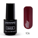 Fengshangmei 5ml Professioneller Gellack Langanhaltendes Nageldesign Gelpolish Home DIY 225 Farben Easy Soak Off Nail Gel