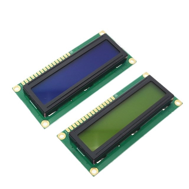 LCD1602 1602-Modul Blauer grüner Bildschirm 16x2-Zeichen-LCD-Anzeigemodul HD44780 Controller blaues Schwarzlicht