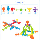 16-48 teile/satz Pop Little Suckers Zusammengebauter Saugnapf Saugnapf Pädagogischer Baustein Spielzeug Mädchen &amp; Junge Kinder Geschenke Spaßspiel
