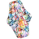 wasserdichte PUL-gedruckte wiederverwendbare Mama-Einlagen mit normalem Durchfluss, superweiche Menstruationseinlagen aus Stoff für den täglichen Gebrauch mit Bio-Bambus-Innenseite