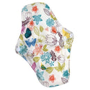 wasserdichte PUL-gedruckte wiederverwendbare Mama-Einlagen mit normalem Durchfluss, superweiche Menstruationseinlagen aus Stoff für den täglichen Gebrauch mit Bio-Bambus-Innenseite