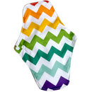 wasserdichte PUL-gedruckte wiederverwendbare Mama-Einlagen mit normalem Durchfluss, superweiche Menstruationseinlagen aus Stoff für den täglichen Gebrauch mit Bio-Bambus-Innenseite