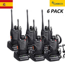6 STÜCKE Zwei-Wege-Radio Walkie Talkie Handliches Pofung Bf-888s Baofeng 888s mit 5-W-CB-Funkscanner Handamateurfunk-HF-Transceiver