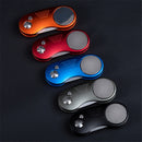 Faltbares Golf-Divot-Gabel-Werkzeug aus Metall mit magnetischem Knopf, tragbar für Golfschläger B2Cshop